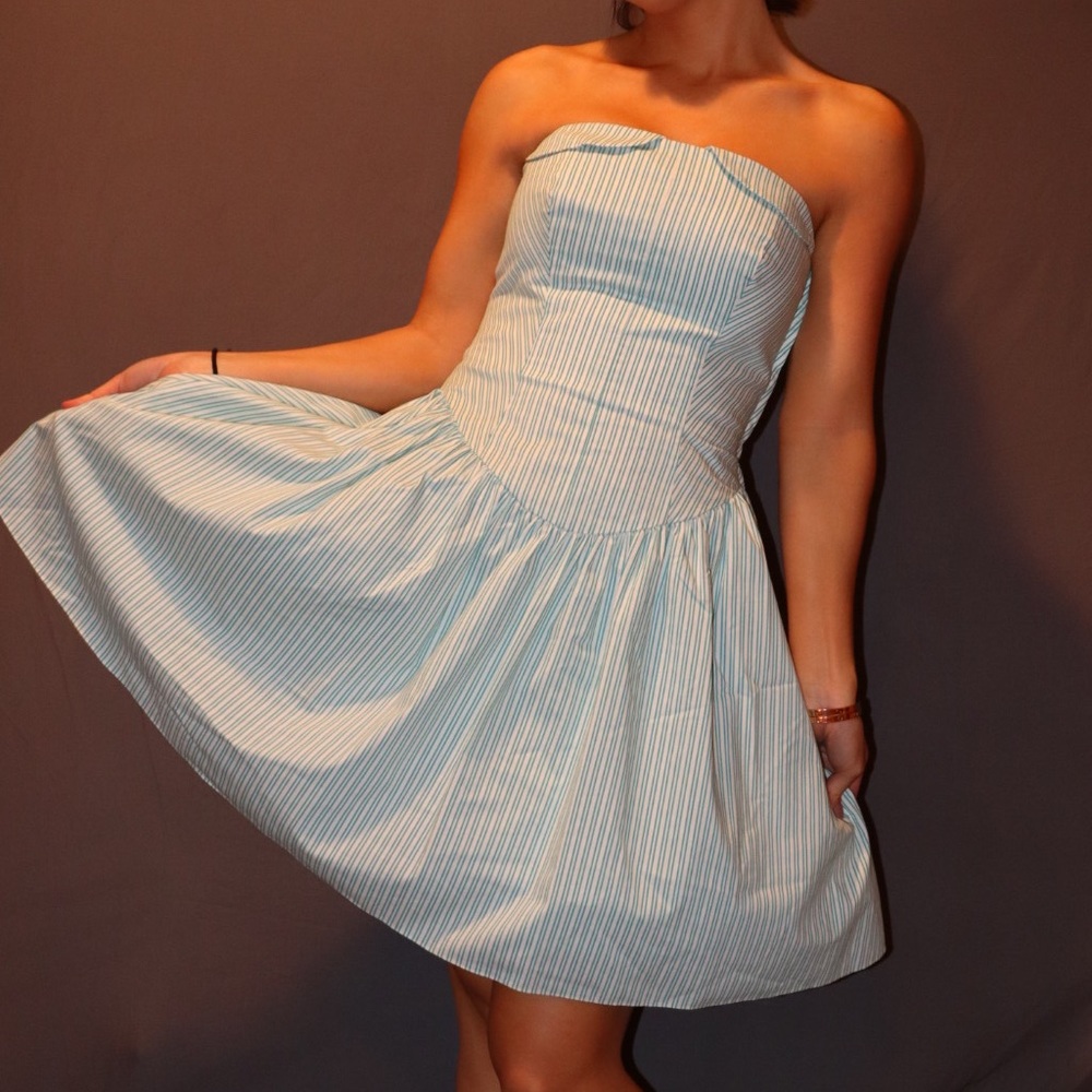 Betsey Johnson Teal/White Dress